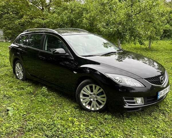 Черный Мазда 6, объемом двигателя 2 л и пробегом 210 тыс. км за 8500 $, фото 1 на Automoto.ua