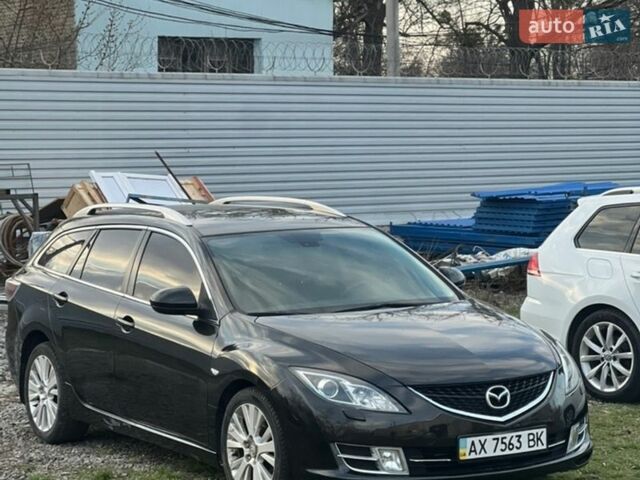 Черный Мазда 6, объемом двигателя 2 л и пробегом 130 тыс. км за 6800 $, фото 1 на Automoto.ua