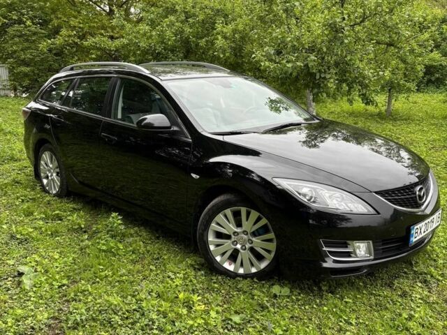 Черный Мазда 6, объемом двигателя 2 л и пробегом 205 тыс. км за 8400 $, фото 1 на Automoto.ua