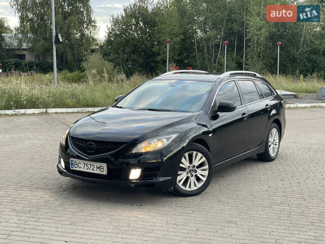 Черный Мазда 6, объемом двигателя 2 л и пробегом 343 тыс. км за 5100 $, фото 1 на Automoto.ua
