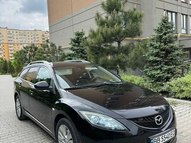 Черный Мазда 6, объемом двигателя 2.18 л и пробегом 270 тыс. км за 7650 $, фото 1 на Automoto.ua