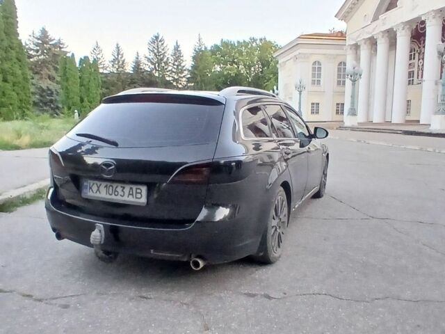 Чорний Мазда 6, об'ємом двигуна 2 л та пробігом 315 тис. км за 5600 $, фото 1 на Automoto.ua