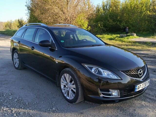 Черный Мазда 6, объемом двигателя 2 л и пробегом 200 тыс. км за 7500 $, фото 1 на Automoto.ua