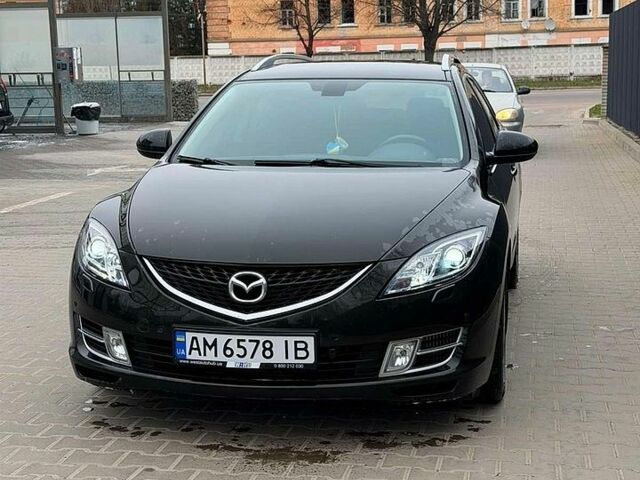 Черный Мазда 6, объемом двигателя 2 л и пробегом 294 тыс. км за 7999 $, фото 1 на Automoto.ua