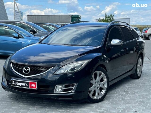 Черный Мазда 6, объемом двигателя 2 л и пробегом 267 тыс. км за 6990 $, фото 1 на Automoto.ua