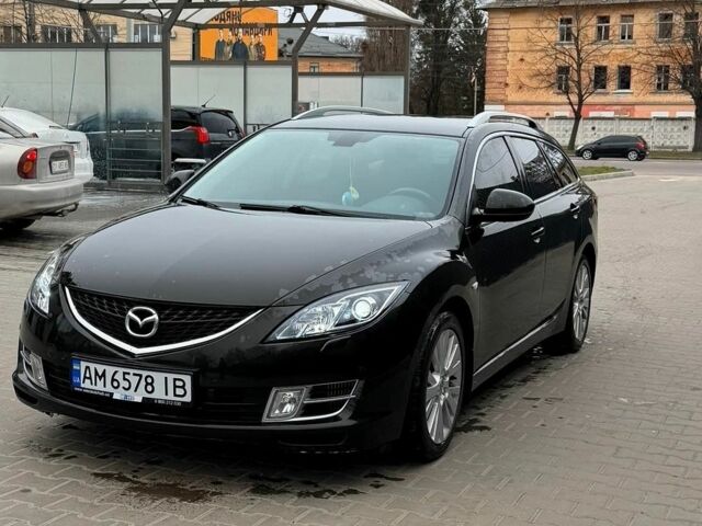 Чорний Мазда 6, об'ємом двигуна 2 л та пробігом 313 тис. км за 6500 $, фото 1 на Automoto.ua