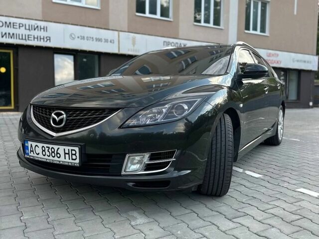Черный Мазда 6, объемом двигателя 2 л и пробегом 280 тыс. км за 6200 $, фото 1 на Automoto.ua
