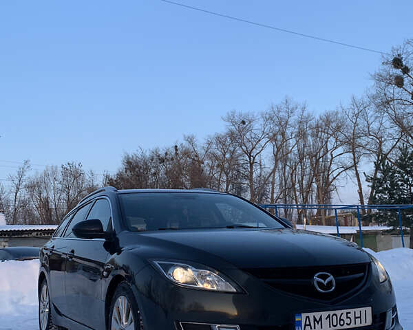Черный Мазда 6, объемом двигателя 2 л и пробегом 320 тыс. км за 6800 $, фото 1 на Automoto.ua
