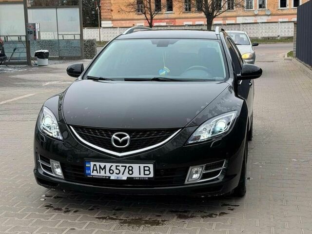 Черный Мазда 6, объемом двигателя 2 л и пробегом 294 тыс. км за 7999 $, фото 1 на Automoto.ua