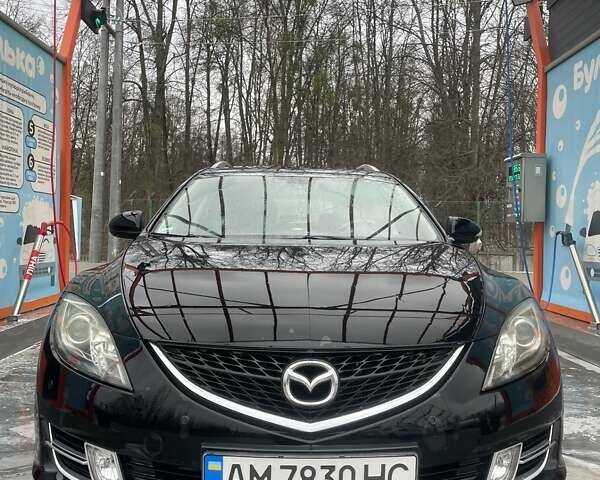 Черный Мазда 6, объемом двигателя 2 л и пробегом 299 тыс. км за 6800 $, фото 1 на Automoto.ua