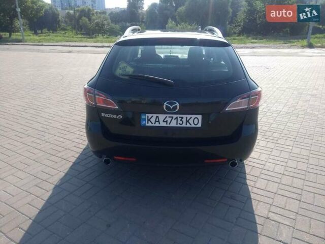 Черный Мазда 6, объемом двигателя 2 л и пробегом 195 тыс. км за 7300 $, фото 1 на Automoto.ua