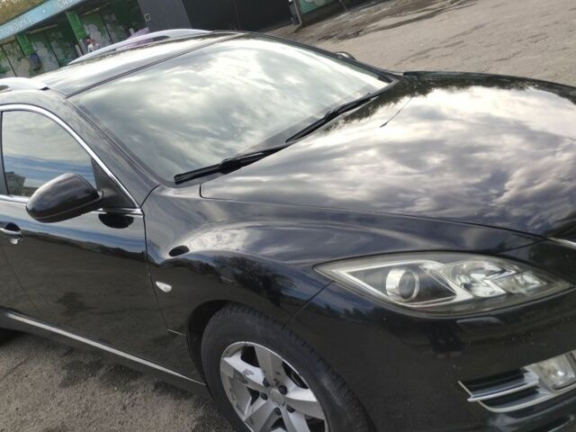 Черный Мазда 6, объемом двигателя 2 л и пробегом 323 тыс. км за 6820 $, фото 1 на Automoto.ua
