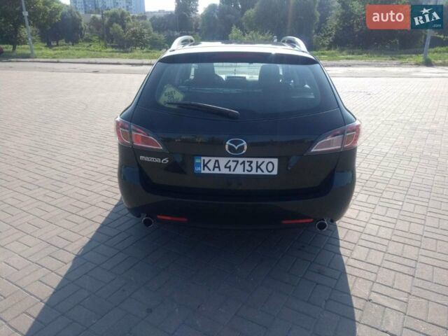Черный Мазда 6, объемом двигателя 2 л и пробегом 215 тыс. км за 7000 $, фото 1 на Automoto.ua