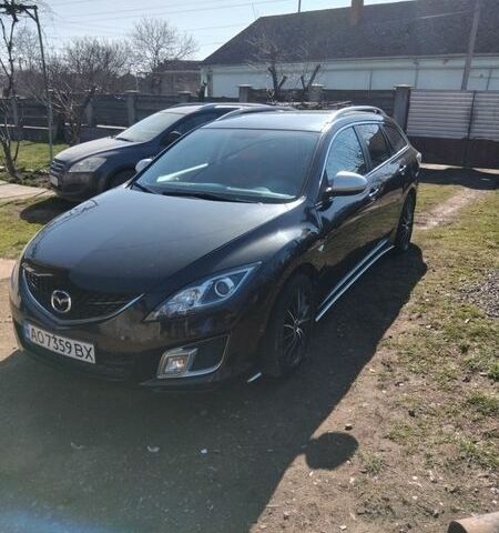 Черный Мазда 6, объемом двигателя 2 л и пробегом 362 тыс. км за 6200 $, фото 1 на Automoto.ua