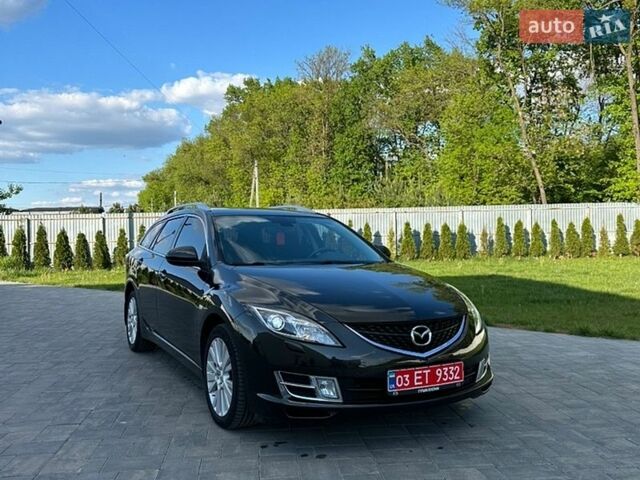 Черный Мазда 6, объемом двигателя 2 л и пробегом 253 тыс. км за 7500 $, фото 1 на Automoto.ua