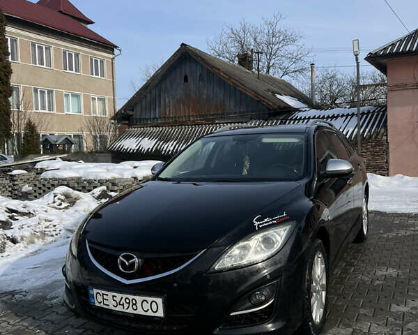 Черный Мазда 6, объемом двигателя 2.18 л и пробегом 326 тыс. км за 5950 $, фото 1 на Automoto.ua