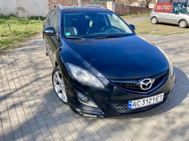 Черный Мазда 6, объемом двигателя 2.2 л и пробегом 220 тыс. км за 8800 $, фото 1 на Automoto.ua