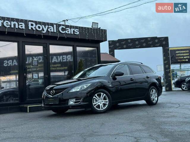 Черный Мазда 6, объемом двигателя 2 л и пробегом 220 тыс. км за 8600 $, фото 1 на Automoto.ua