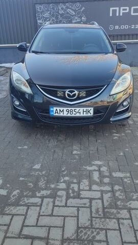 Черный Мазда 6, объемом двигателя 2.18 л и пробегом 316 тыс. км за 5900 $, фото 1 на Automoto.ua