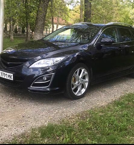 Черный Мазда 6, объемом двигателя 2.2 л и пробегом 260 тыс. км за 9500 $, фото 1 на Automoto.ua