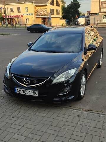 Черный Мазда 6, объемом двигателя 2.18 л и пробегом 307 тыс. км за 7350 $, фото 1 на Automoto.ua