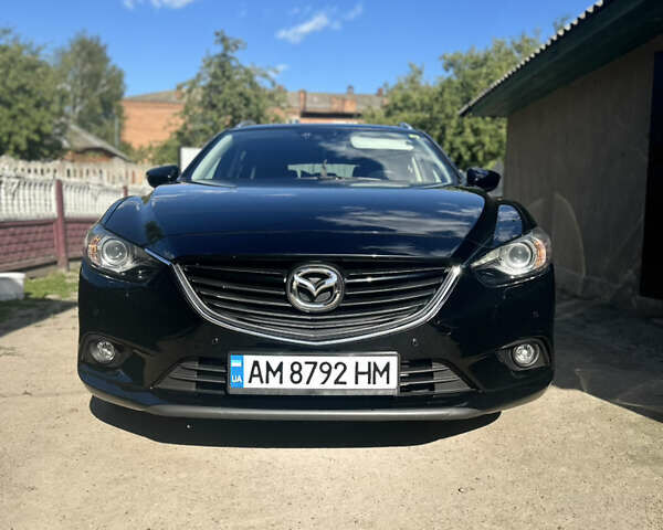 Черный Мазда 6, объемом двигателя 2.18 л и пробегом 230 тыс. км за 11000 $, фото 1 на Automoto.ua