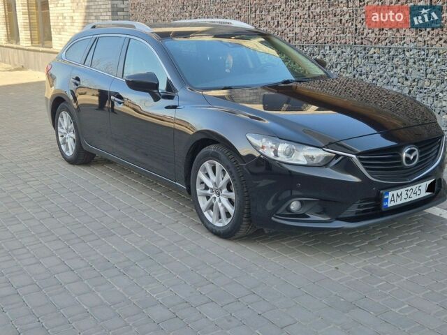 Черный Мазда 6, объемом двигателя 2.19 л и пробегом 263 тыс. км за 9200 $, фото 1 на Automoto.ua