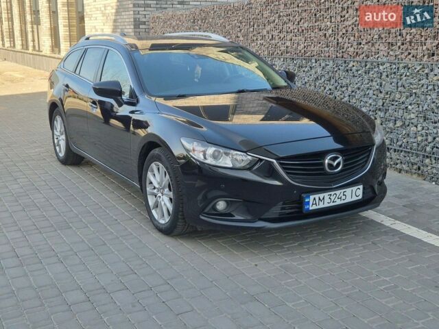 Черный Мазда 6, объемом двигателя 2.19 л и пробегом 263 тыс. км за 9700 $, фото 1 на Automoto.ua