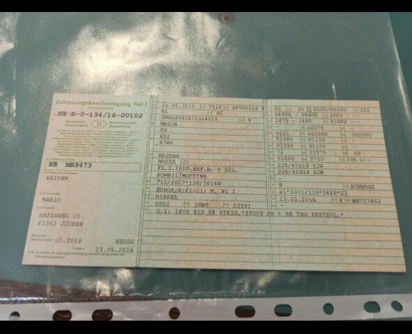 Черный Мазда 6, объемом двигателя 2.2 л и пробегом 214 тыс. км за 13000 $, фото 1 на Automoto.ua