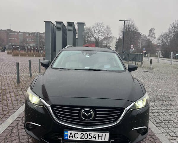 Черный Мазда 6, объемом двигателя 2.19 л и пробегом 222 тыс. км за 14200 $, фото 1 на Automoto.ua