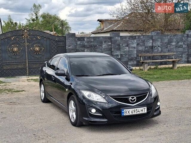 Черный Мазда 6, объемом двигателя 2 л и пробегом 272 тыс. км за 7000 $, фото 1 на Automoto.ua