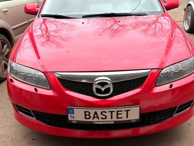 Красный Мазда 6, объемом двигателя 2 л и пробегом 149 тыс. км за 7100 $, фото 1 на Automoto.ua
