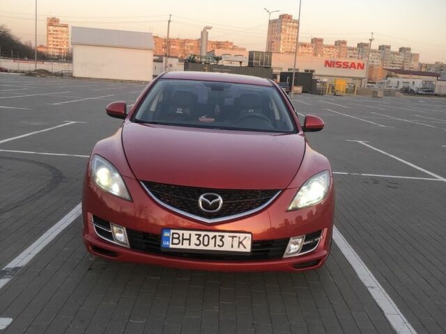 Красный Мазда 6, объемом двигателя 2 л и пробегом 219 тыс. км за 6000 $, фото 1 на Automoto.ua
