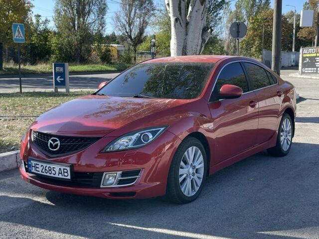 Красный Мазда 6, объемом двигателя 2 л и пробегом 213 тыс. км за 7500 $, фото 1 на Automoto.ua