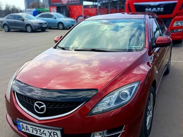 Красный Мазда 6, объемом двигателя 2 л и пробегом 232 тыс. км за 7500 $, фото 1 на Automoto.ua