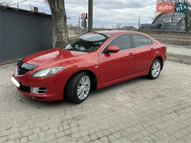 Красный Мазда 6, объемом двигателя 2 л и пробегом 215 тыс. км за 7500 $, фото 1 на Automoto.ua