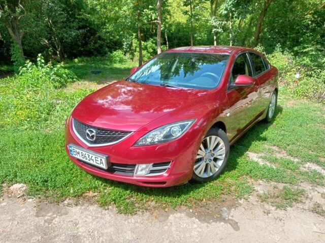 Красный Мазда 6, объемом двигателя 2 л и пробегом 265 тыс. км за 6800 $, фото 1 на Automoto.ua