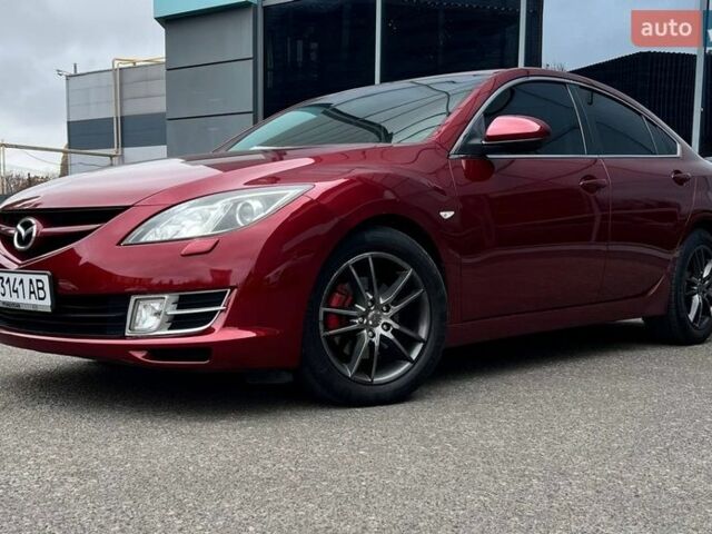 Красный Мазда 6, объемом двигателя 2 л и пробегом 250 тыс. км за 8350 $, фото 1 на Automoto.ua