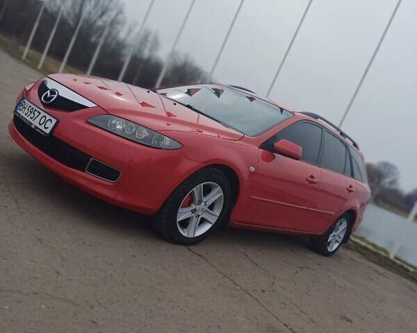 Красный Мазда 6, объемом двигателя 2 л и пробегом 235 тыс. км за 4000 $, фото 1 на Automoto.ua
