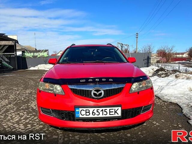 Красный Мазда 6, объемом двигателя 2 л и пробегом 320 тыс. км за 4700 $, фото 1 на Automoto.ua