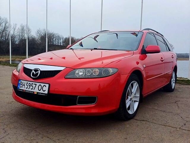 Красный Мазда 6, объемом двигателя 2 л и пробегом 275 тыс. км за 4000 $, фото 1 на Automoto.ua
