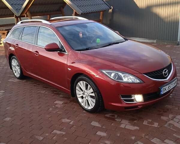 Красный Мазда 6, объемом двигателя 1.8 л и пробегом 205 тыс. км за 7200 $, фото 1 на Automoto.ua
