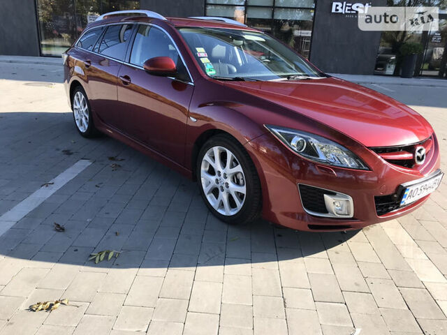 Красный Мазда 6, объемом двигателя 2.2 л и пробегом 300 тыс. км за 7500 $, фото 1 на Automoto.ua