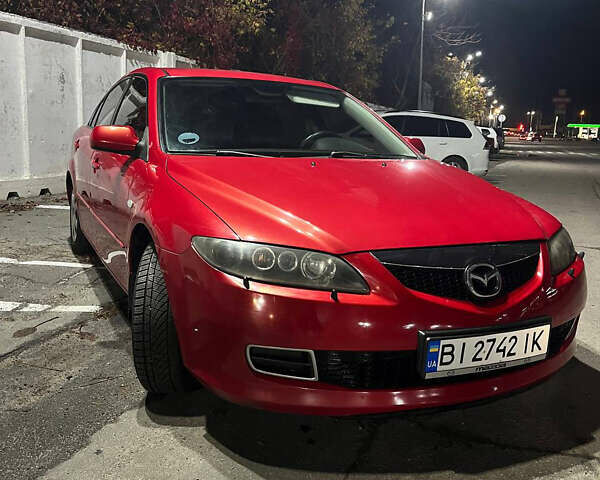 Красный Мазда 6, объемом двигателя 2 л и пробегом 197 тыс. км за 5500 $, фото 1 на Automoto.ua