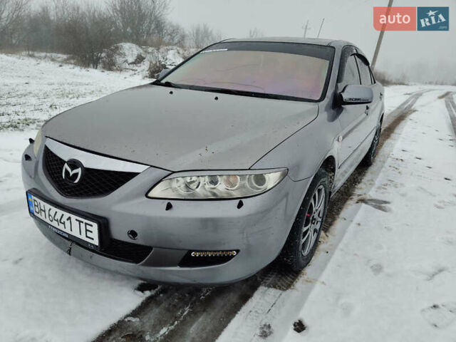 Серый Мазда 6, объемом двигателя 2 л и пробегом 200 тыс. км за 3800 $, фото 1 на Automoto.ua