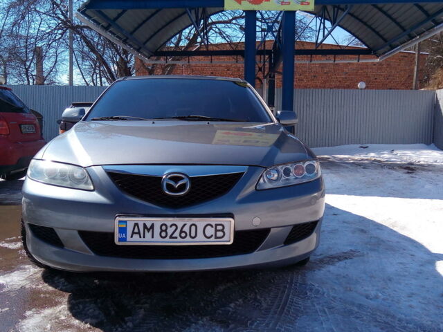 Серый Мазда 6, объемом двигателя 2 л и пробегом 220 тыс. км за 6500 $, фото 1 на Automoto.ua