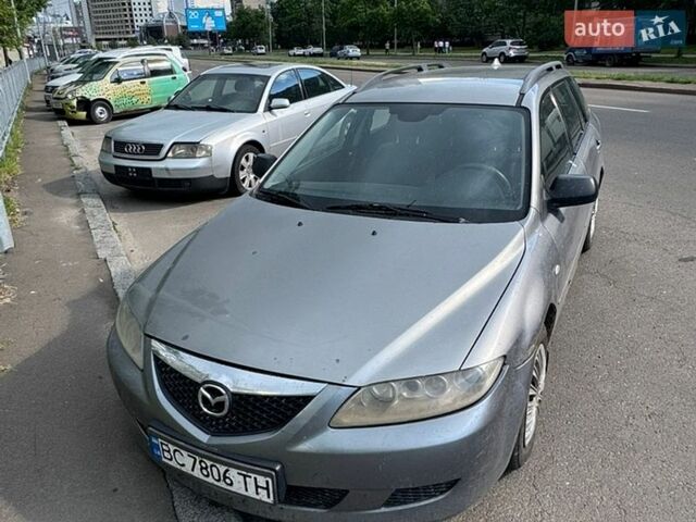 Серый Мазда 6, объемом двигателя 2 л и пробегом 360 тыс. км за 1800 $, фото 1 на Automoto.ua