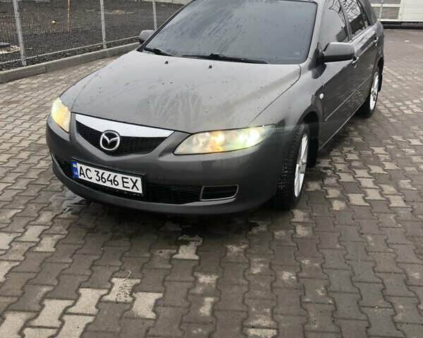Серый Мазда 6, объемом двигателя 2 л и пробегом 214 тыс. км за 4800 $, фото 1 на Automoto.ua