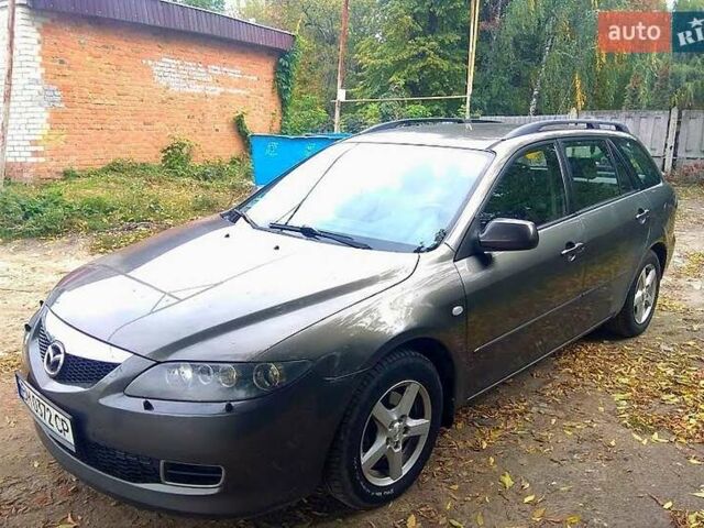 Серый Мазда 6, объемом двигателя 2 л и пробегом 320 тыс. км за 5200 $, фото 1 на Automoto.ua