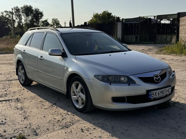 Серый Мазда 6, объемом двигателя 2 л и пробегом 218 тыс. км за 4000 $, фото 1 на Automoto.ua